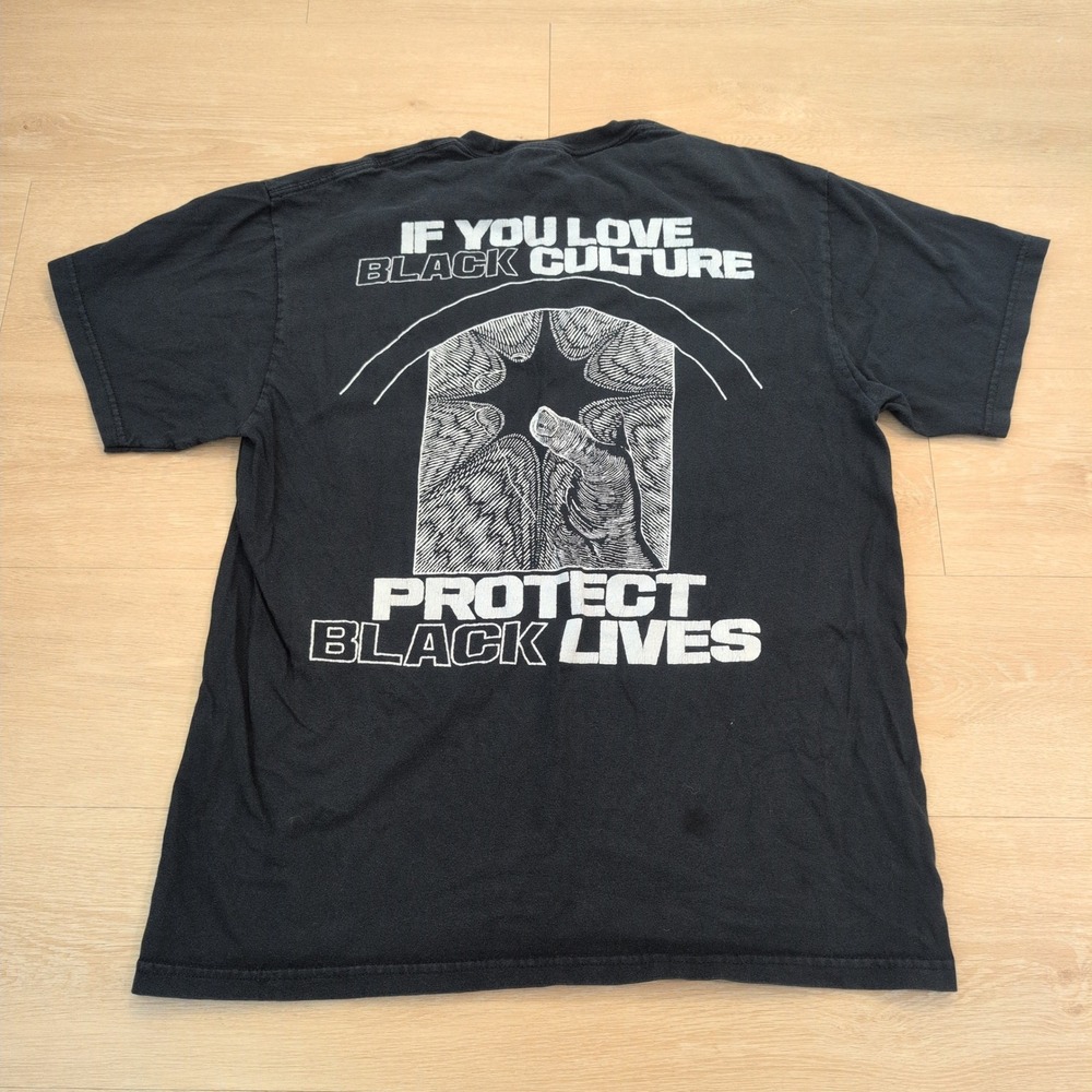 Brain Dead x Blood Orange Protect Black Lives Men's Large Shirt Black Skater